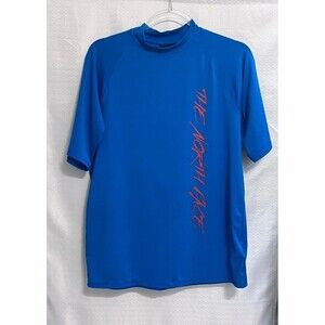 The North Face Performance T Shirt Nlue w/Red Logo Childs XL Athleisure Stretch